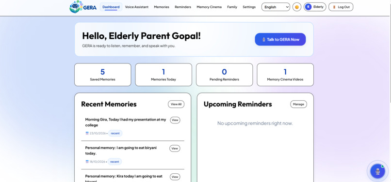 GERA – AI Memory Companion for Elders – screenshot 10