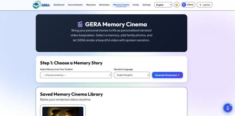 GERA – AI Memory Companion for Elders – screenshot 12