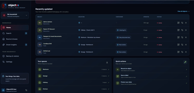 ObjectOS – screenshot 2