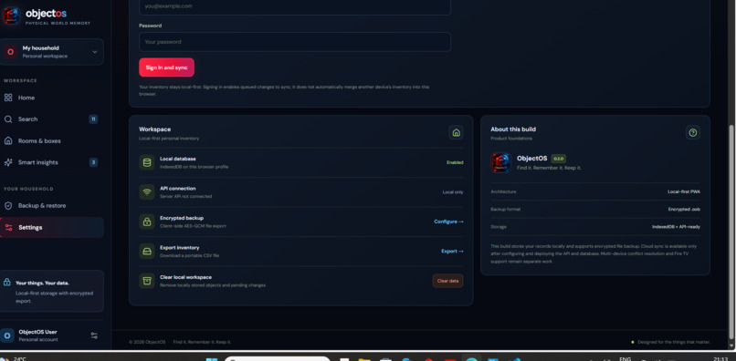 ObjectOS – screenshot 3
