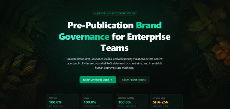 Enterprise Pre Publication Brand Governance Platform – screenshot 8