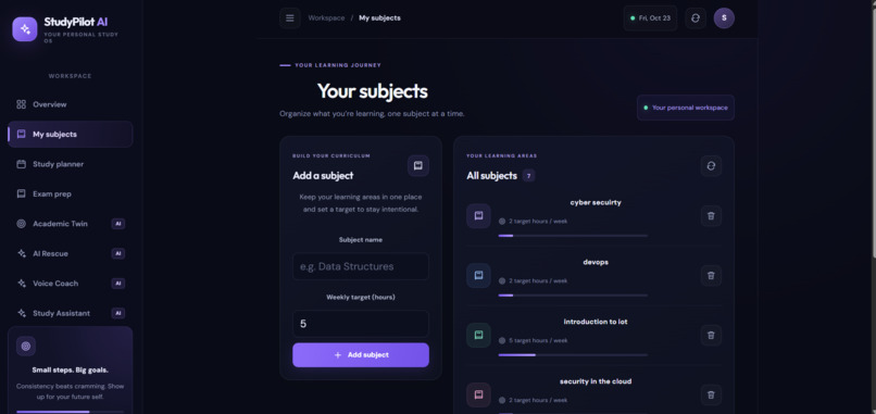StudyPilot AI – screenshot 2