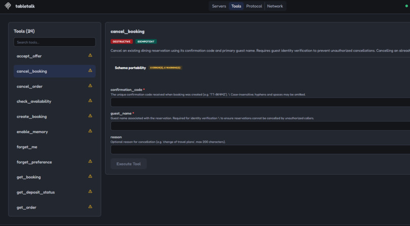 TableTalk: Voice-First Restaurant MCP Server – screenshot 16