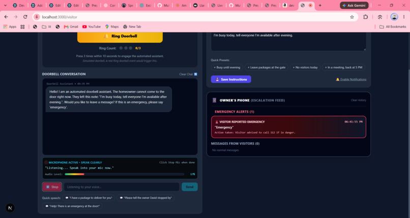 Smart Delivery Assistant  and visitor intelligence for ring – screenshot 2