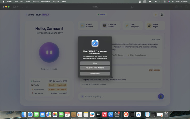 Alexa+ Intelligence & Climate Automation MCP Server – screenshot 3