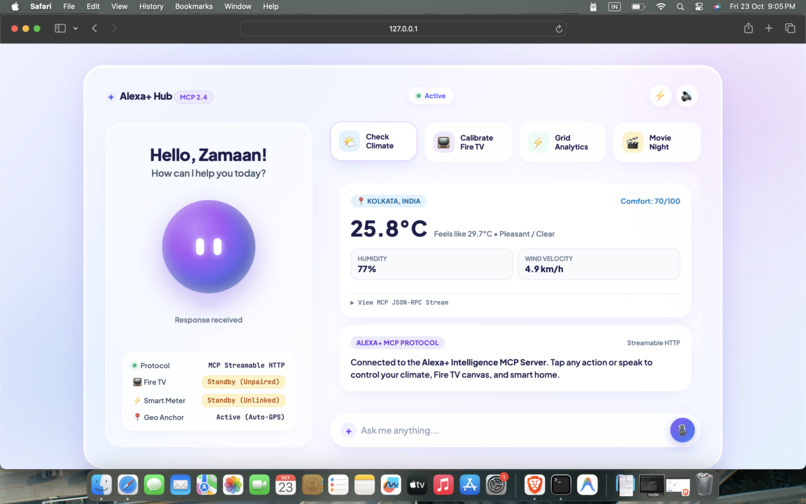 Alexa+ Intelligence & Climate Automation MCP Server – screenshot 4