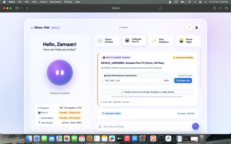 Alexa+ Intelligence & Climate Automation MCP Server – screenshot 5