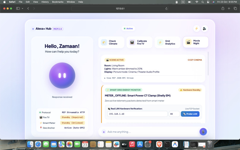 Alexa+ Intelligence & Climate Automation MCP Server – screenshot 7