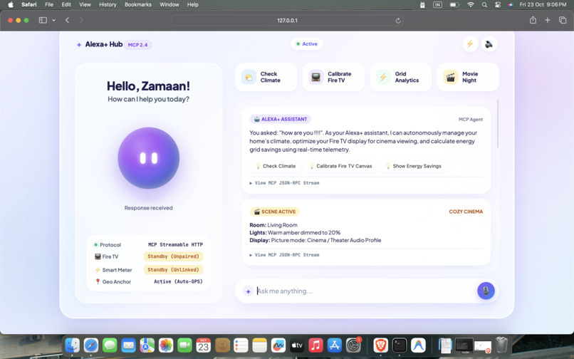 Alexa+ Intelligence & Climate Automation MCP Server – screenshot 8