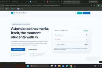 Face recognition attendance system