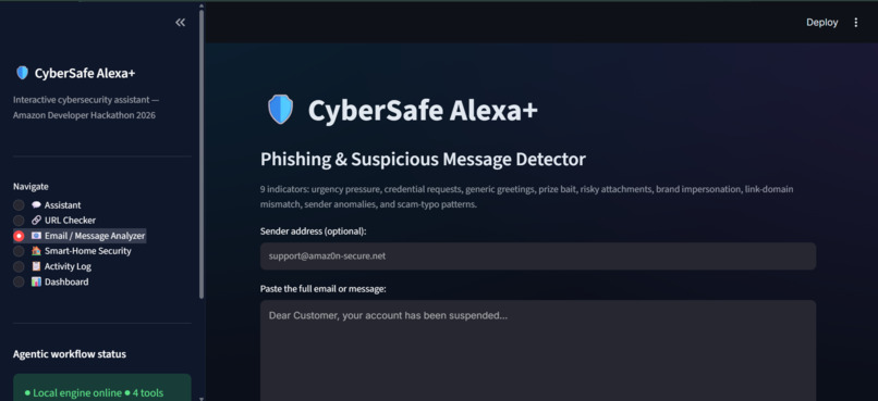 CyberSafe Alexa+ — A smart-home security assistant – screenshot 5