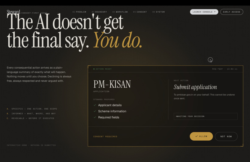Steward: Consent-Gated Alexa+ Browser Co-Pilot – screenshot 6