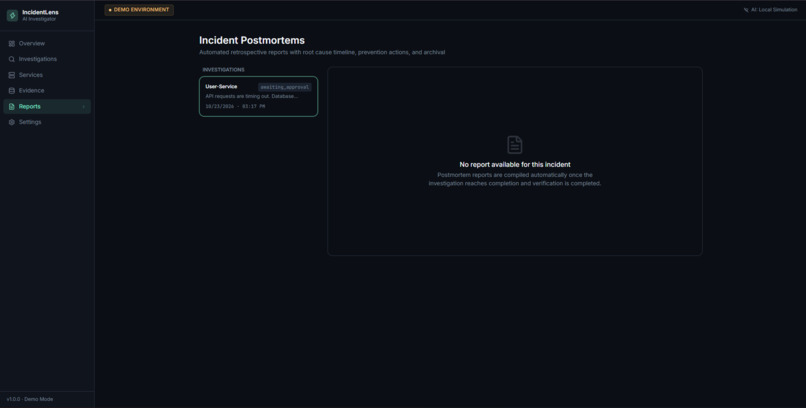 IncidentLens AI – screenshot 1