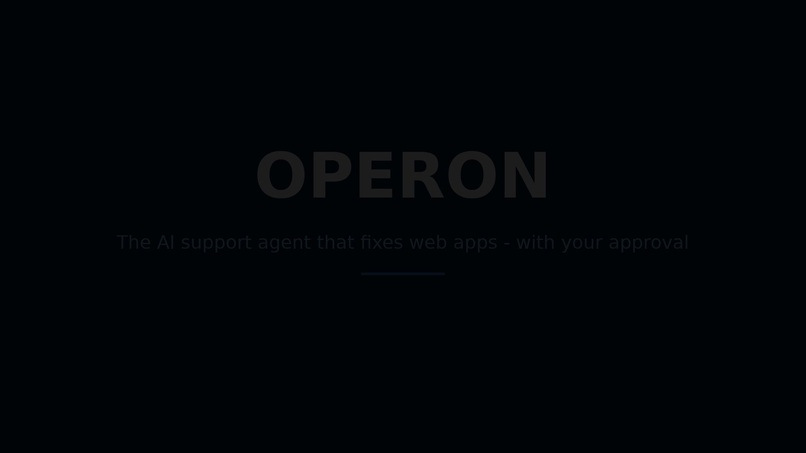 Operon — AI Technical Support Agent – screenshot 1