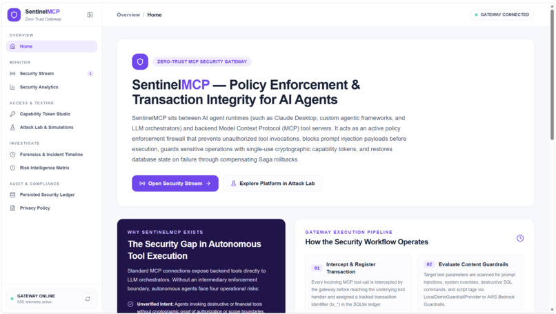 SentinelMCP – screenshot 1