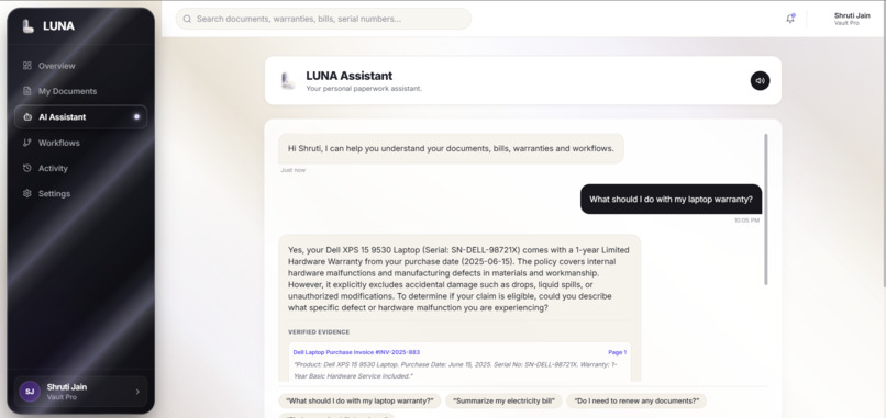Luna - From Documents to Action – screenshot 4