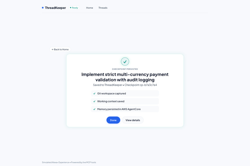 ThreadKeeper – screenshot 1