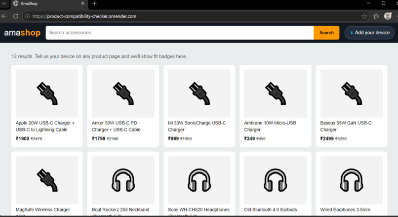 Product Compatibility Checker – screenshot 1