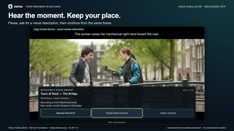 Sema: Audio description at your pace – screenshot 1