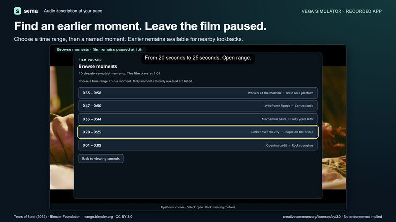 Sema: Audio description at your pace – screenshot 4