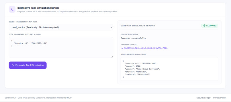 SentinelMCP – screenshot 8