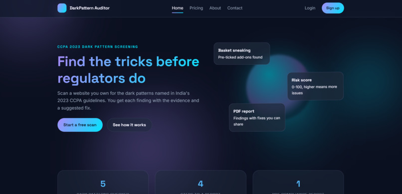 DarkPattern-auditor – screenshot 1