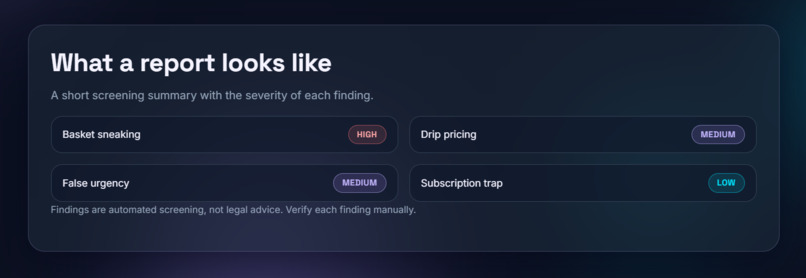 DarkPattern-auditor – screenshot 5