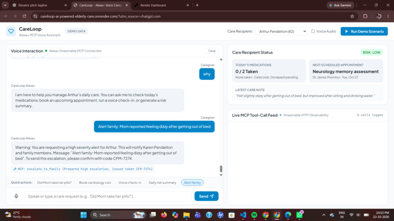 CareLoop-AI-Powered-Elderly-Care-Assistant – screenshot 2