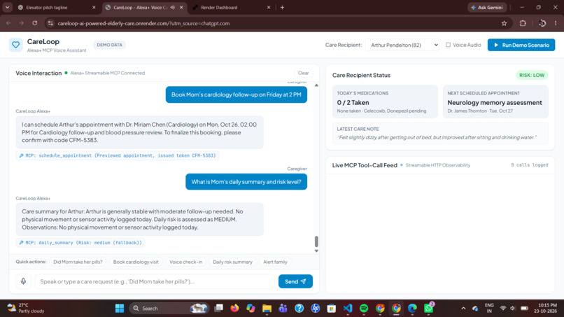 CareLoop-AI-Powered-Elderly-Care-Assistant – screenshot 3