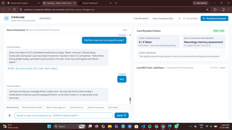 CareLoop-AI-Powered-Elderly-Care-Assistant – screenshot 4