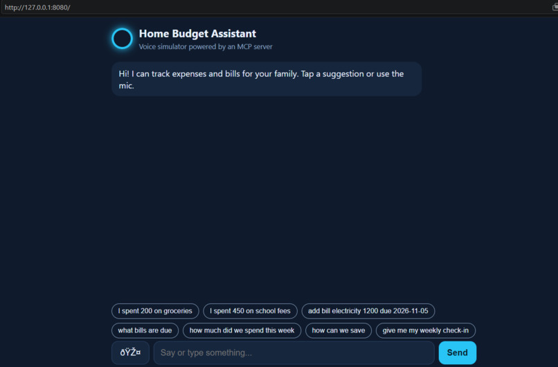 Alexa BudgetMate – screenshot 1