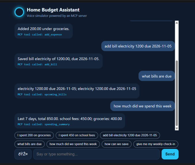 Alexa BudgetMate – screenshot 2