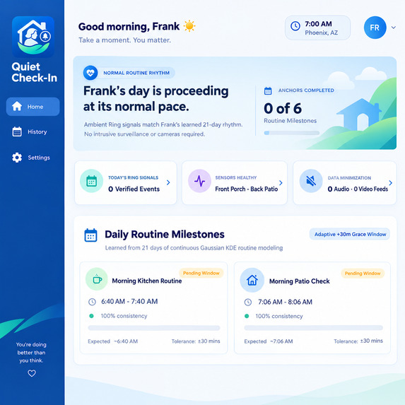 Quiet Check-In – screenshot 1