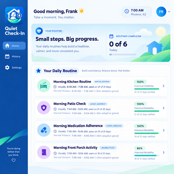 Quiet Check-In – screenshot 5
