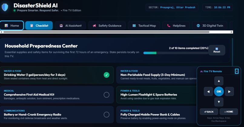 DisasterShield AI — Fire TV Edition – screenshot 2