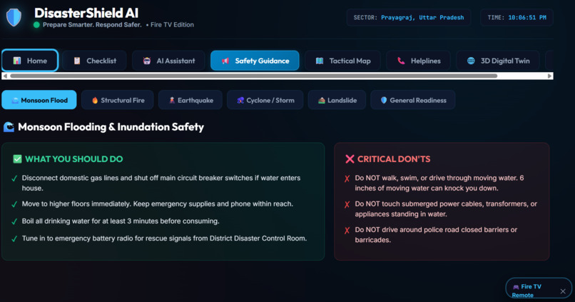 DisasterShield AI — Fire TV Edition – screenshot 3