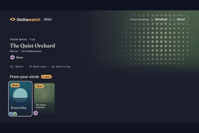 Gottawatch – screenshot 1