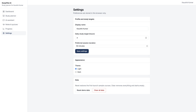 StudyPilot-AI – screenshot 12