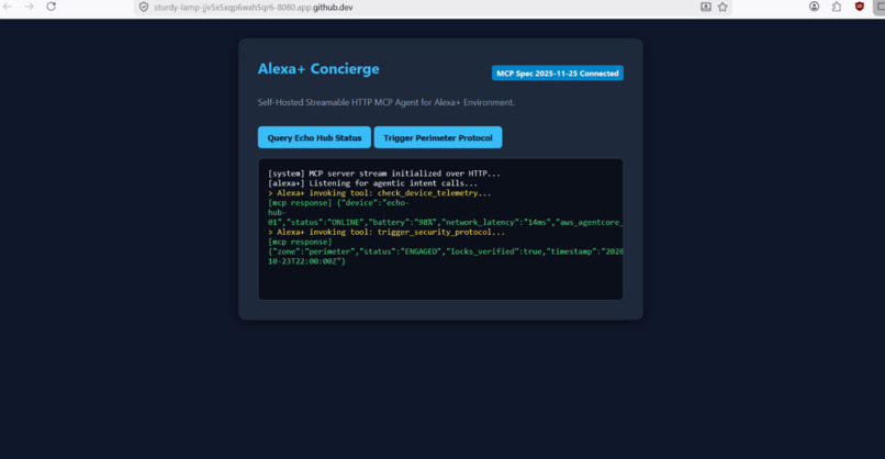 Alexa+ Concierge: Streamable MCP Bridge – screenshot 1