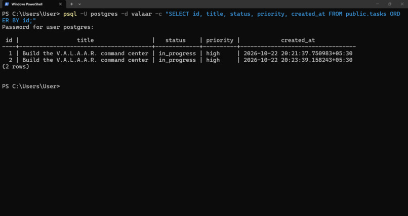 V.A.L.A.A.R. — Personal AI Command Center – screenshot 7