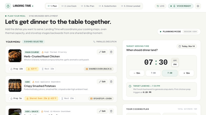 Landing Time: Multi-Dish Kitchen Engine – screenshot 1