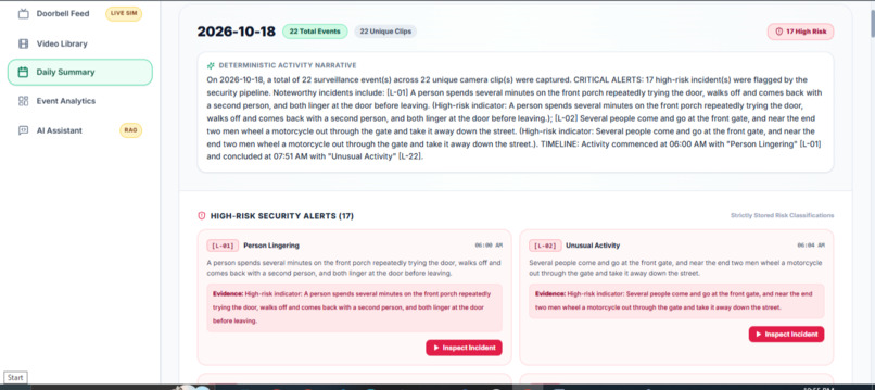 AegisVision: AI Doorbell Video Intelligence – screenshot 9