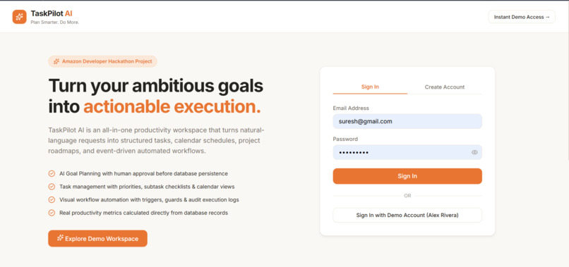 TaskPilot AI – screenshot 1