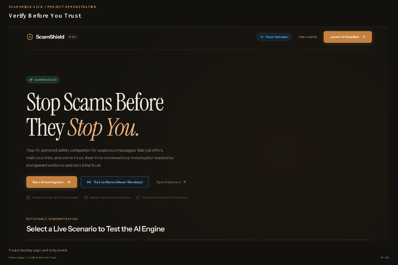 SCAMSHIELD AI – screenshot 3