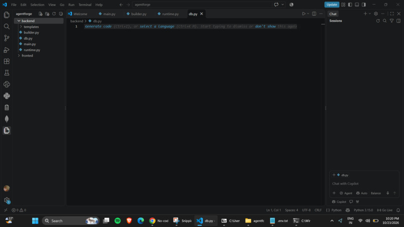 AgentForge – screenshot 1