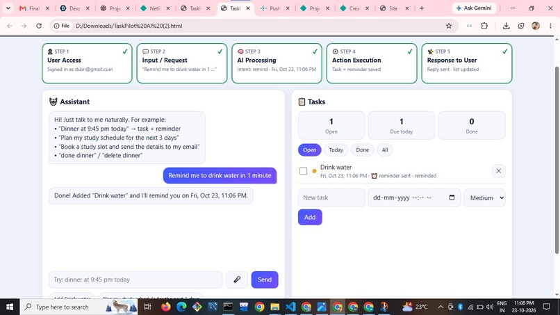Task Pilot-AI – screenshot 3