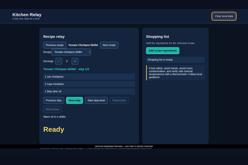 Kitchen Relay – screenshot 2