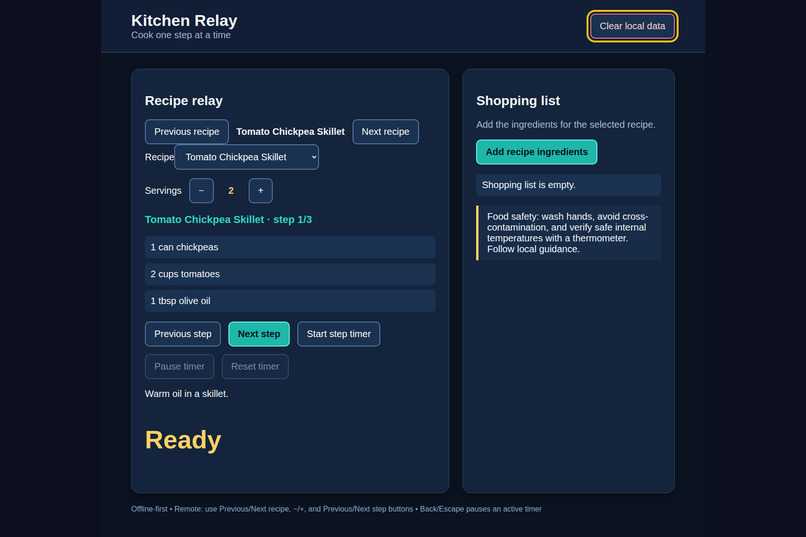 Kitchen Relay – screenshot 1