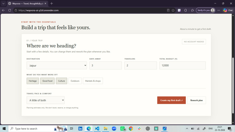 Wayvora AI – screenshot 2