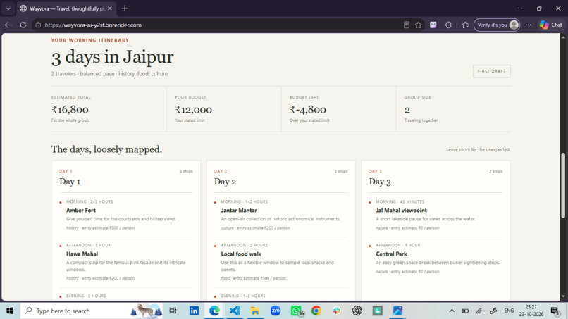 Wayvora AI – screenshot 3